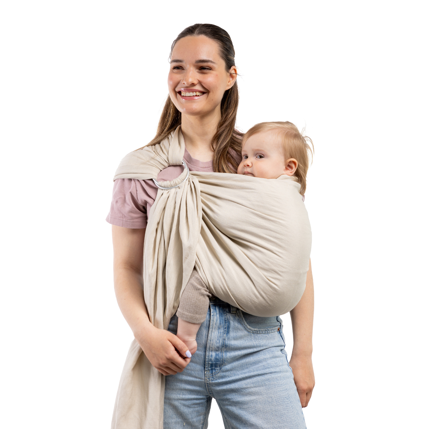 Boba Ring Sling Linen Carrier - Pampas