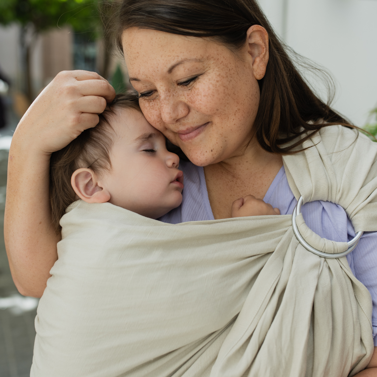 Boba Ring Sling Linen Carrier - Pampas
