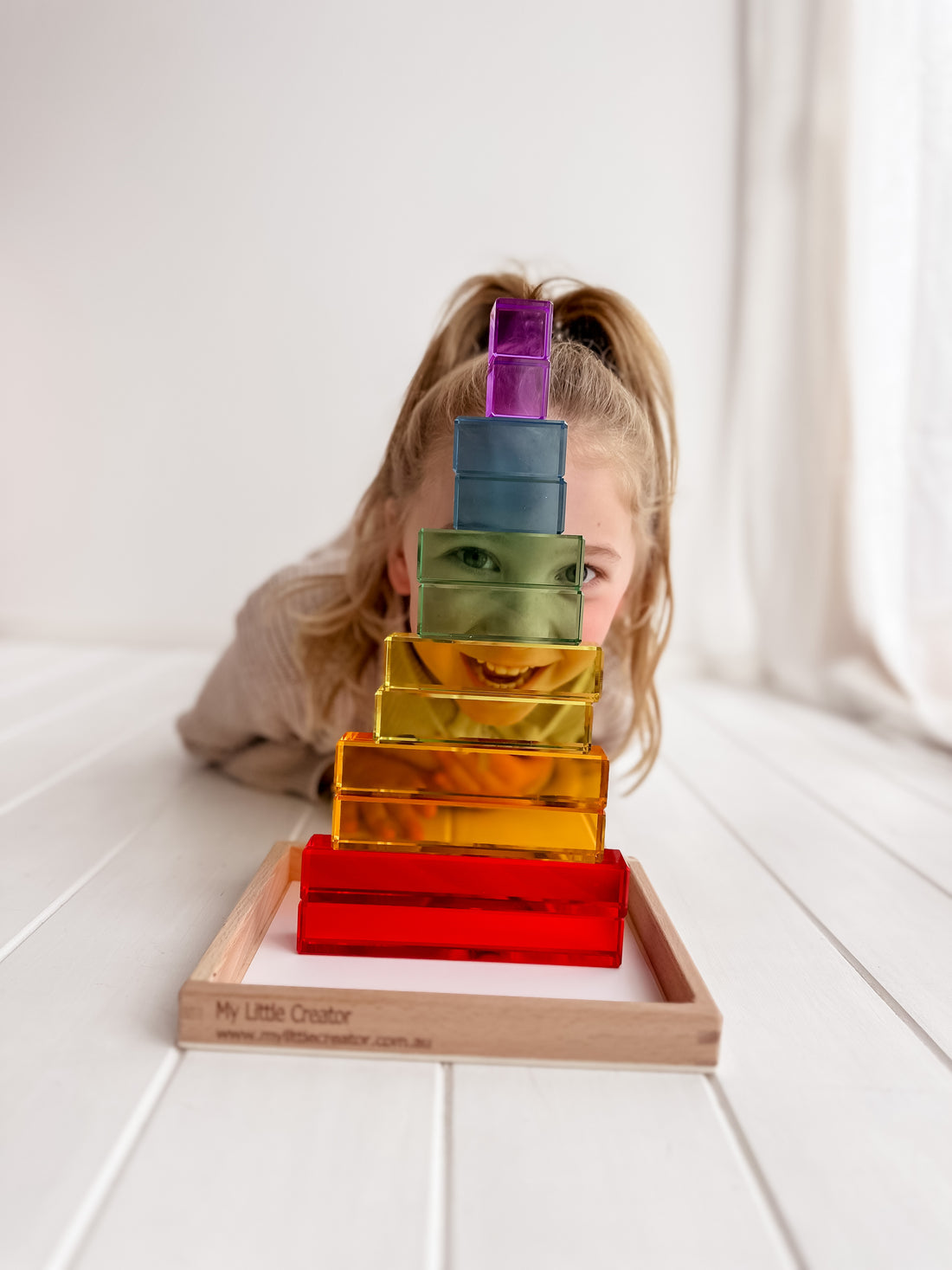 My Little Creator Exclusive Lucite Rainbow Stairs 12 pcs