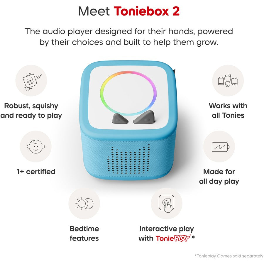 tonies® Toniebox 2 Starter Set with Creative Tonie Rubie - Sky Blue