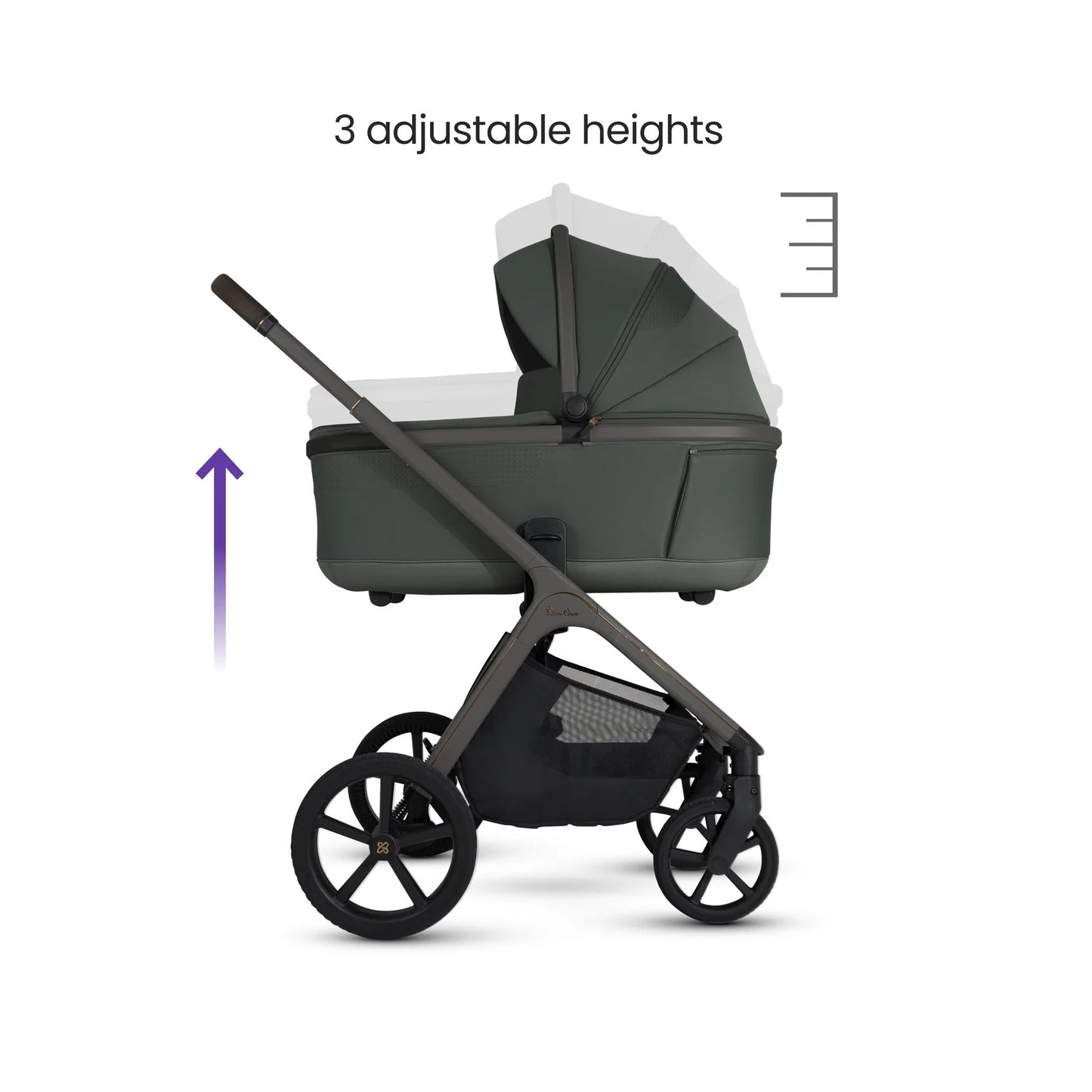 Silver Cross Cove Pewter with Carrycot (6 Piece)