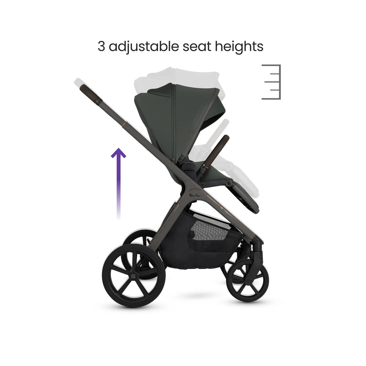 Silver Cross Cove Pewter with Carrycot (6 Piece)