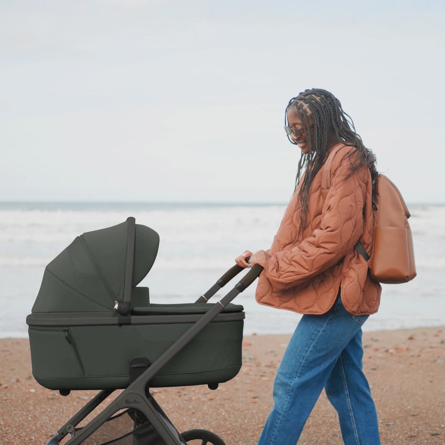 Silver Cross Cove Pewter with Carrycot (6 Piece)
