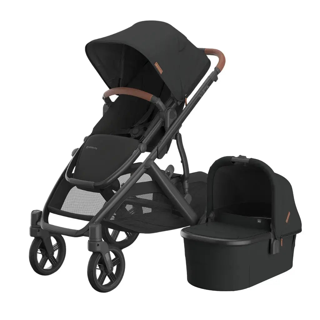 UPPAbaby Vista V3 Stroller Bundle With Bassinet - Nori + FREE Parent Organiser