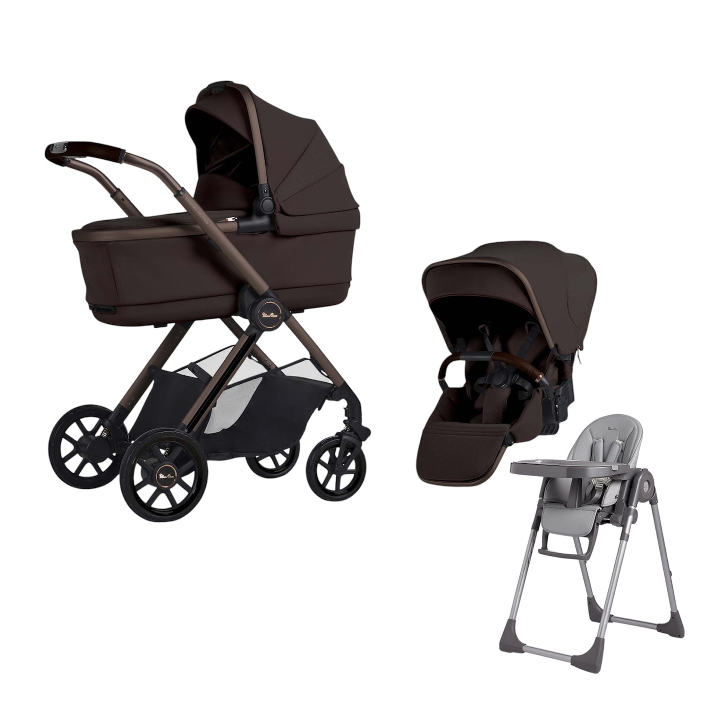 Silver Cross Reef 2 Special Edition Ganache with Carrycot (6 Piece) PRE-ORDER + FREE High Chair