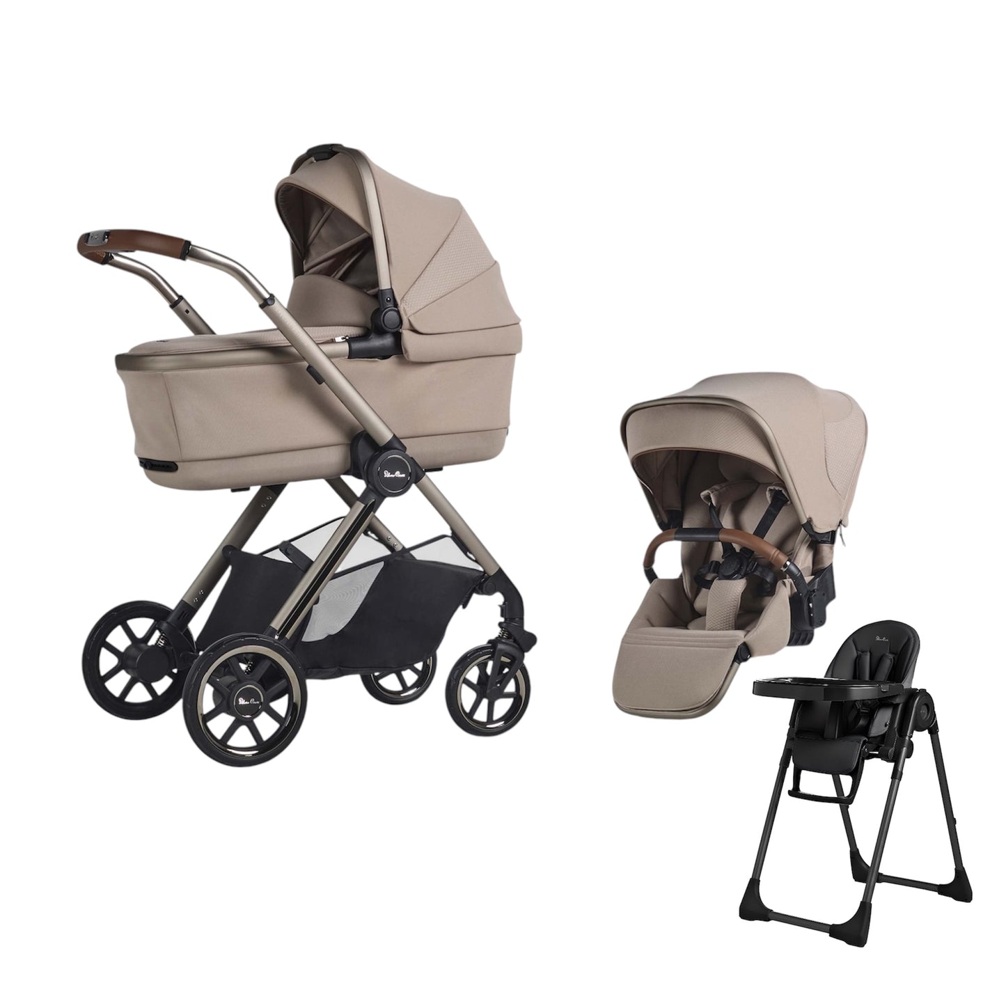 Silver Cross Reef 2 Special Edition Frappe with Carrycot (6 Piece) + FREE High Chair