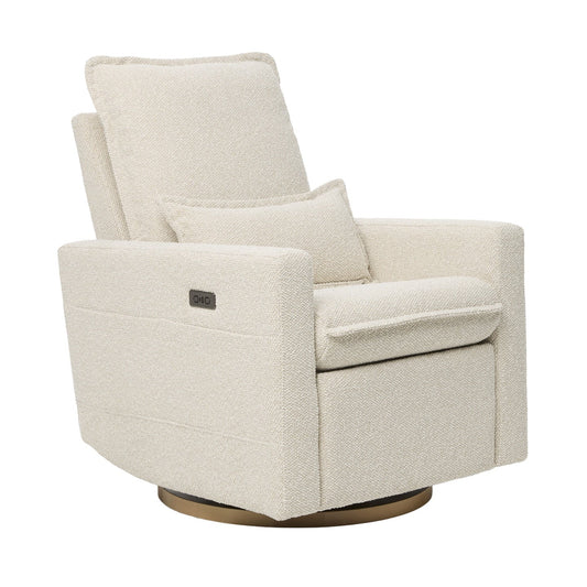 iL TuTTo Frankie Electric Recliner Glider Nursery Chair in Light Beige Soft Tweed Pre-Order