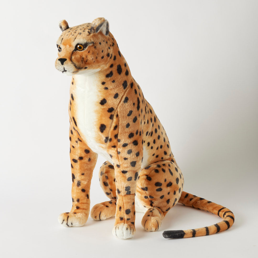 JIGGLE & GIGGLE LARGE SITTING ANIMAL - CHEETAH