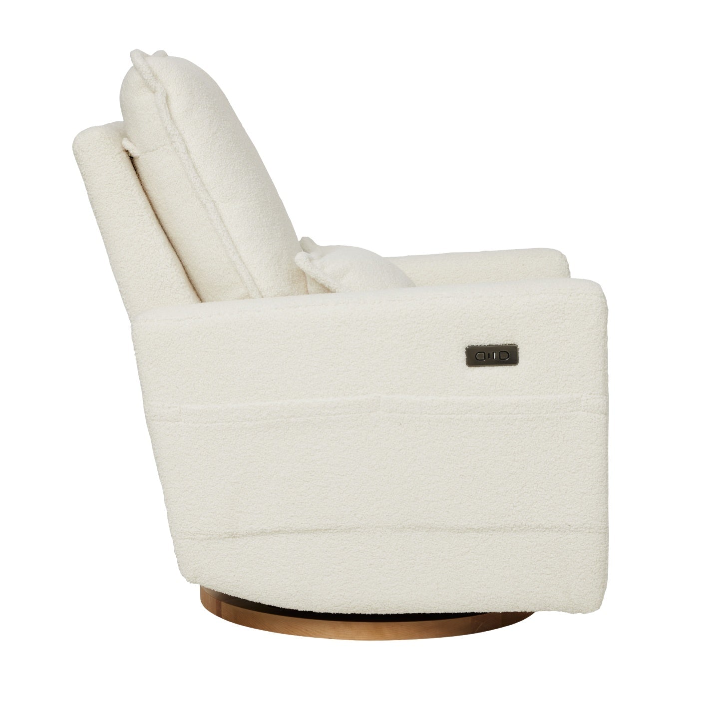 iL TuTTo Frankie Electric Recliner Glider Nursery Chair in Coconut Teddy