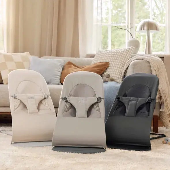 Baby Bjorn Bouncer Balance Soft. Woven/Jersey Tri fabric - Sand Grey