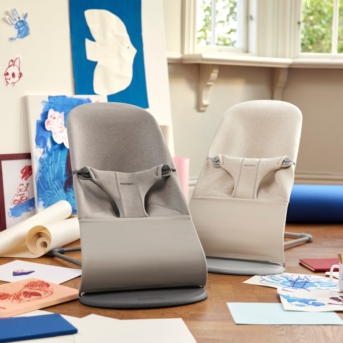 Baby Bjorn Bouncer Bliss - 3D Jersey - Sand Grey