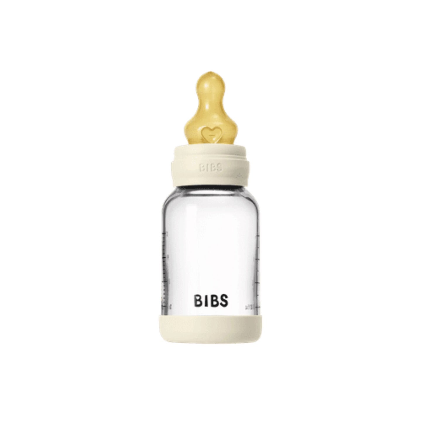 BIBS Glass Baby Bottle Complete Set 120 - Ivory