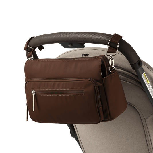 OiOi Multitasker Pram Caddy 2.0 - Chocolate Nylon