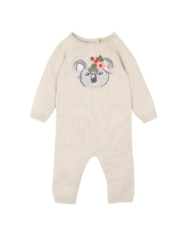Bébé by Minihaha CHARLIE KOALA ORGANIC KNITTED ROMPER