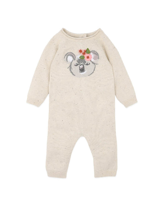 Bébé by Minihaha CHARLIE KOALA ORGANIC KNITTED ROMPER