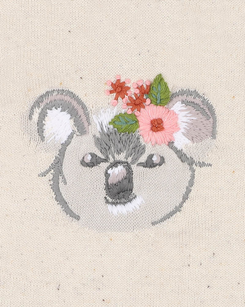 Bébé by Minihaha CHARLIE KOALA ORGANIC KNITTED ROMPER