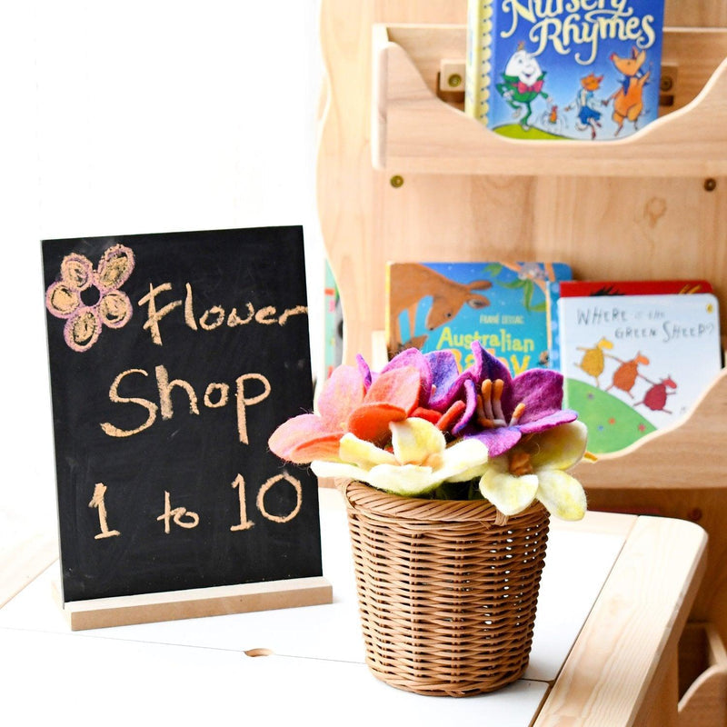 Tara Treasures Felt Flowers Set of 5