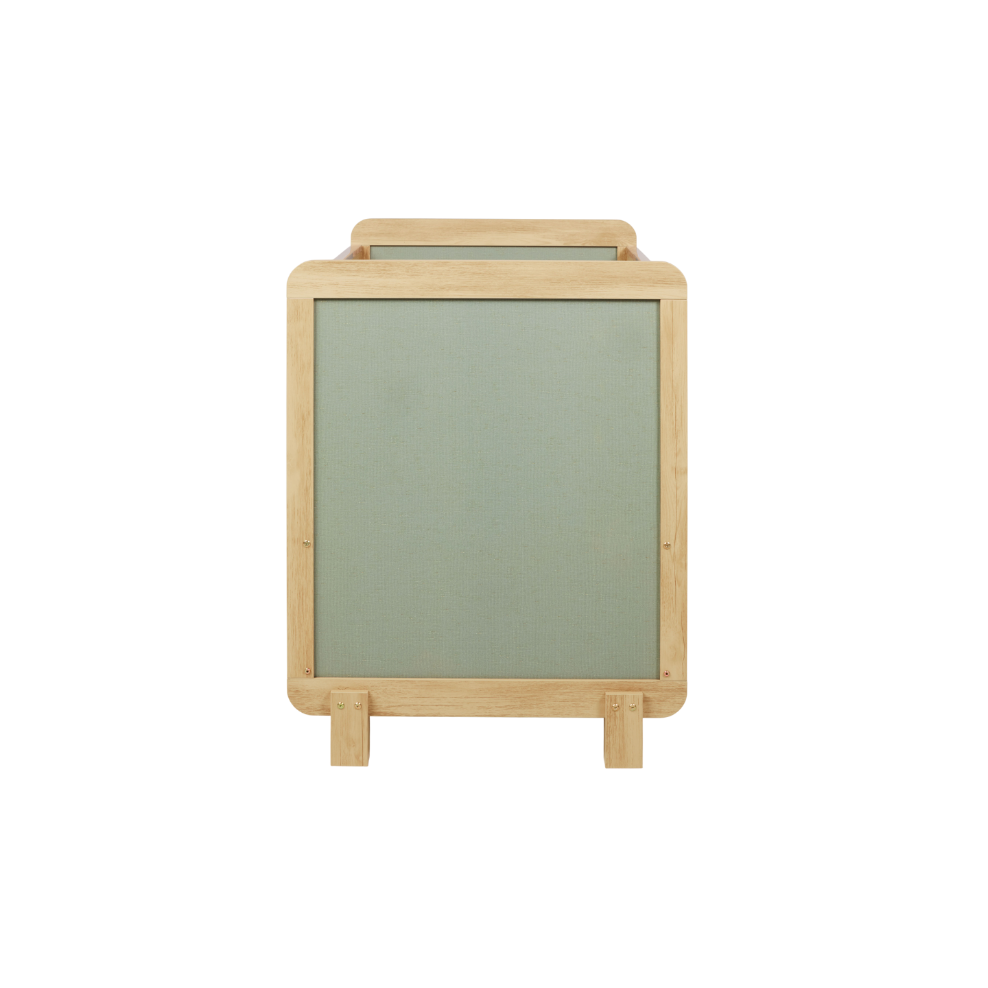 iL TuTTo Kuba Cot in Sage Weave & Golden Oak