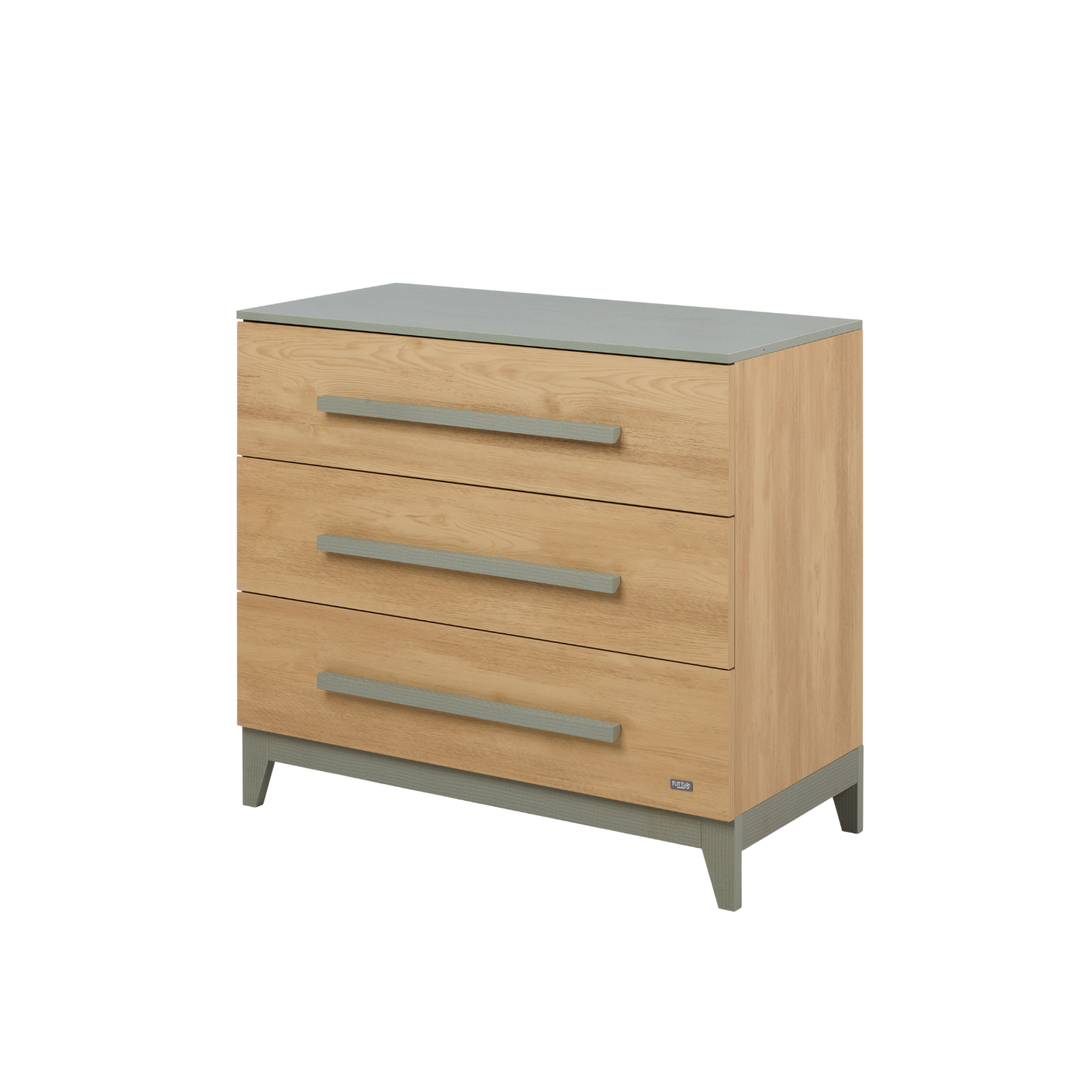 iL TuTTo Hallee Chest Changer in Sage Weave & Golden Oak