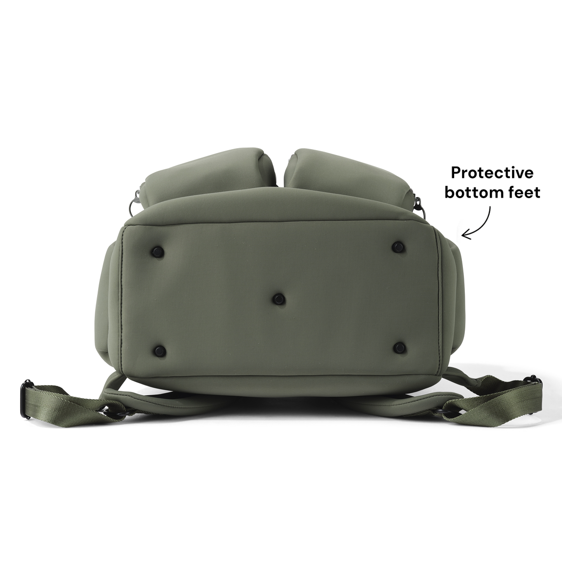 OiOi Signature Nappy Backpack - Sage Neoprene