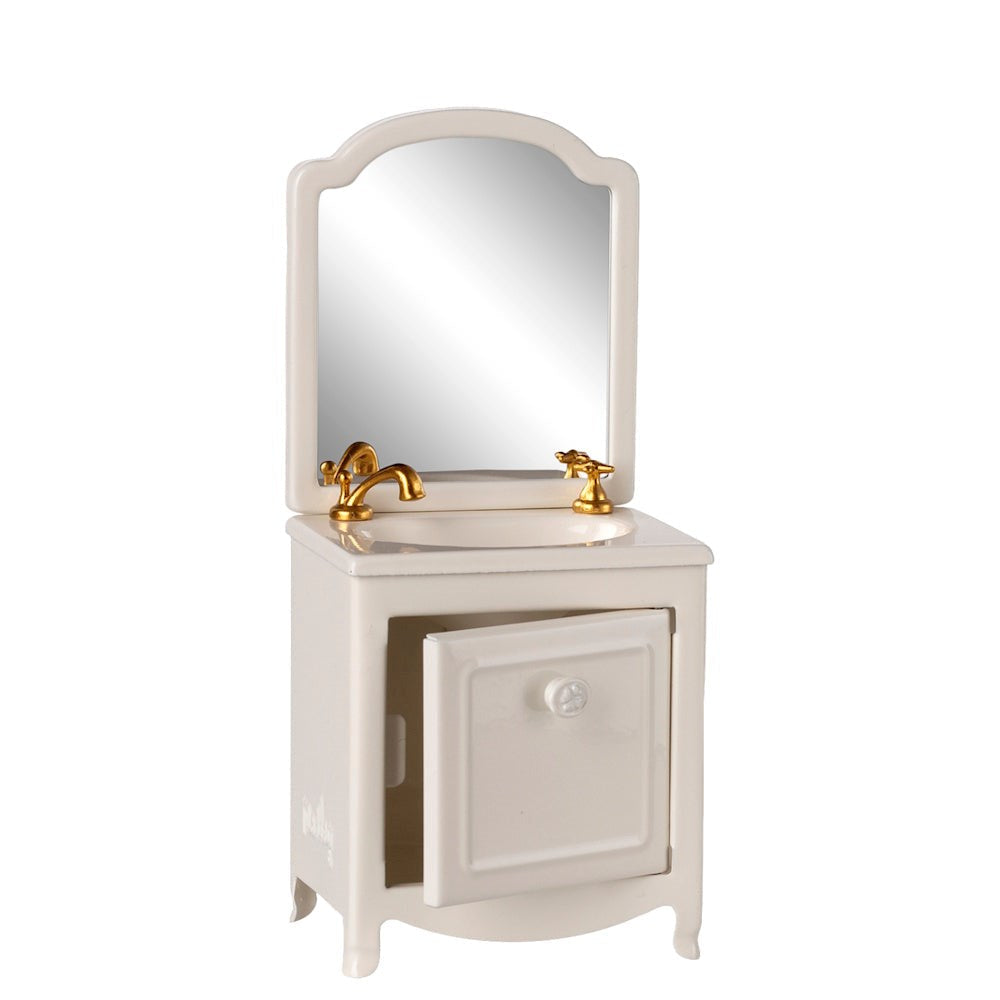 Maileg Sink Dresser Mouse Off White