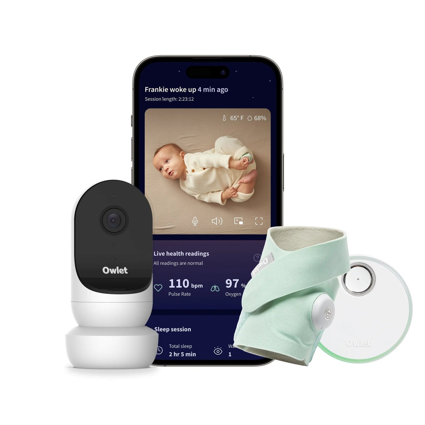 Owlet Dream Sock and Cam 2 Duo - Mint