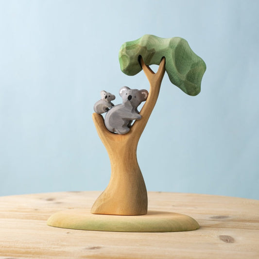 Bumbu Toys Wooden Koala Bears with Eucalyptus Set of 3
