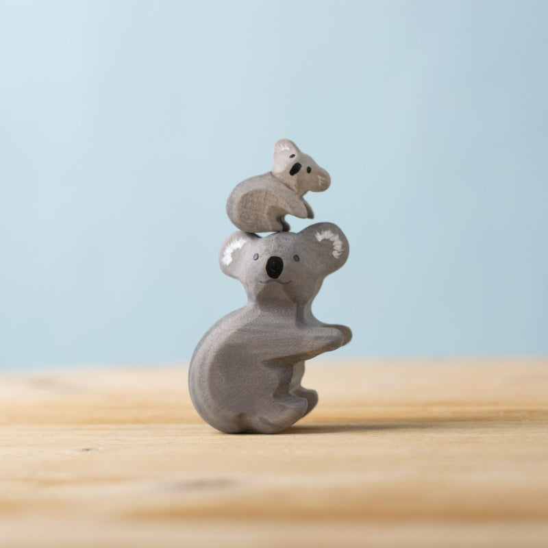 Bumbu Toys Wooden Koala Bears with Eucalyptus Set of 3