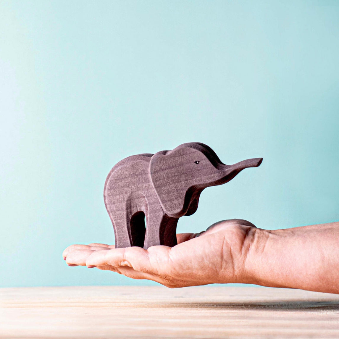 Bumbu Toys Romania Wooden Animal - Elephant Calf
