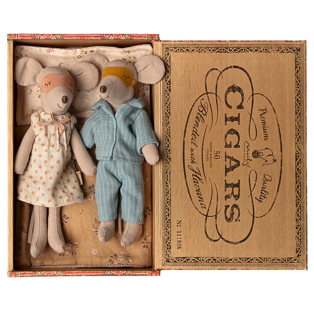 Maileg Grandma and Grandpa Mice in Box