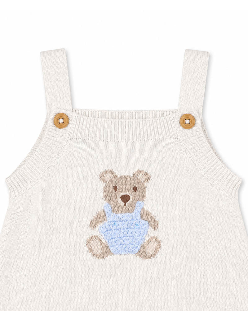 BeBe By Minihaha BRADY ORGANIC KNITTED 
BEAR BODYSUIT