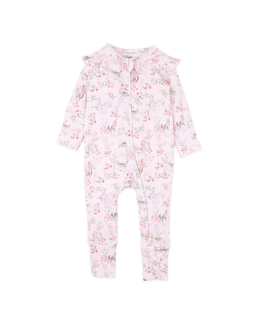 Bebe By Minihaha WILLA ORGANIC LS ZIPSUIT