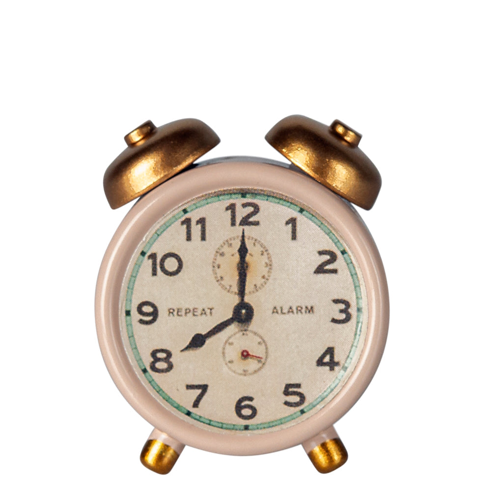 Maileg Alarm Clock Mouse Size - Powder