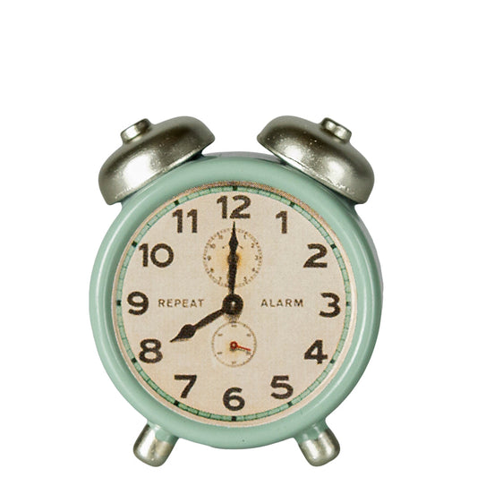 Maileg Alarm Clock Mouse Size - Mint