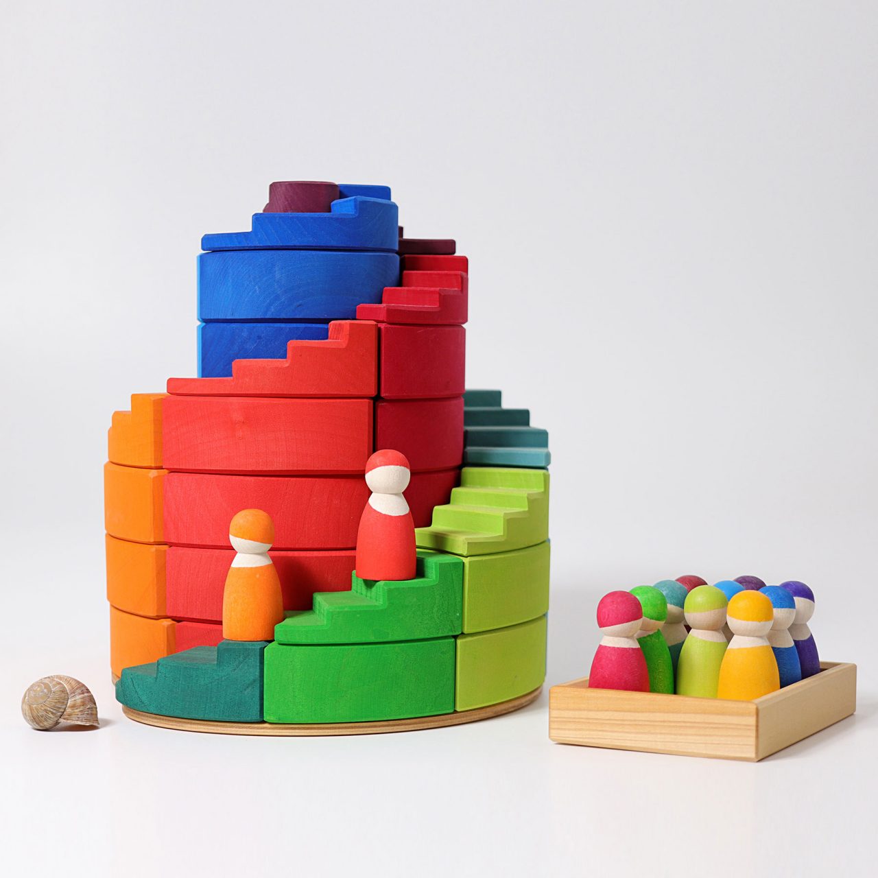 Grimm’s Counterrotating Step Spiral