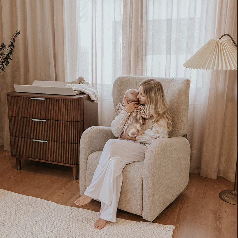BabyRest Celeste Electric Nursery Chair - Pebble Weave