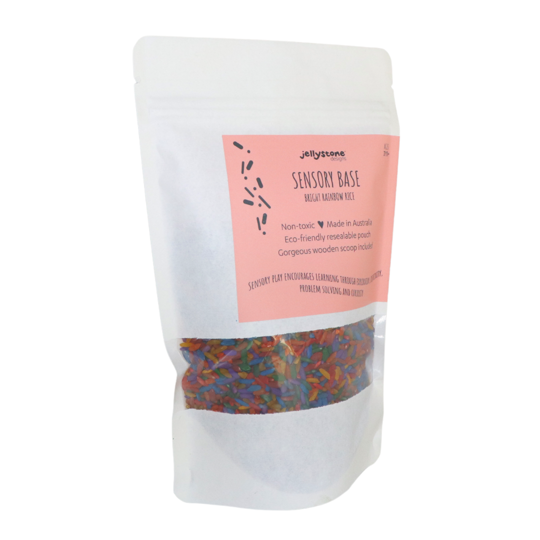 Jellystone Sensory Rice Base - 5 Colour Options