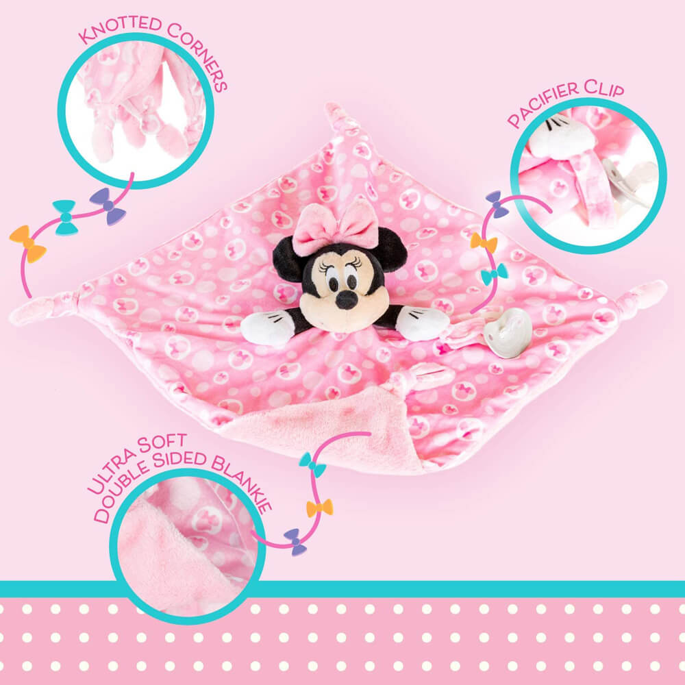 MINNIE MOUSE KNOTTED SNUGGLE BLANKET