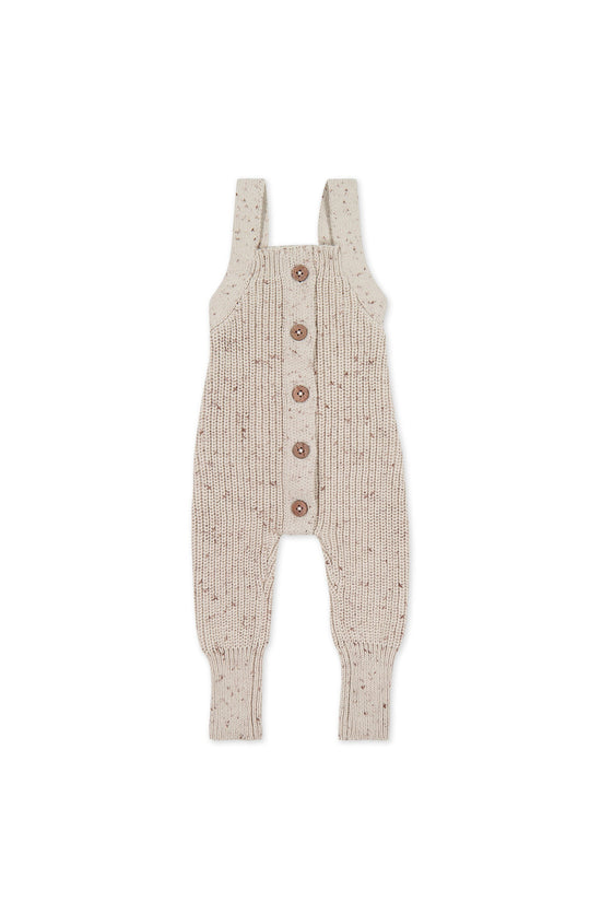 Jamie Kay - London Knitted Playsuit - Oatmeal Little Fawn Elk Fleck