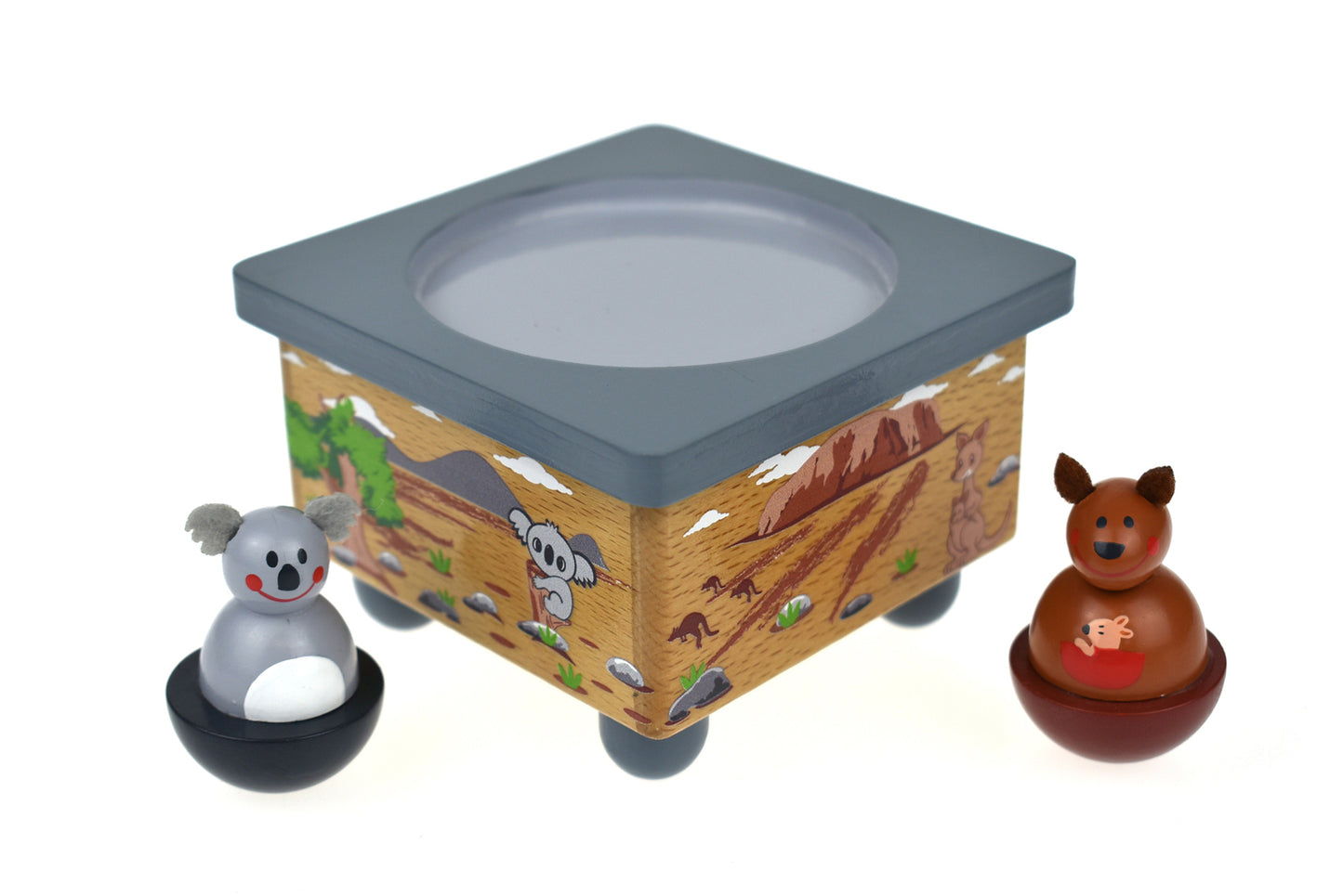 KOALA & KANGAROO WOODEN MUSIC BOX