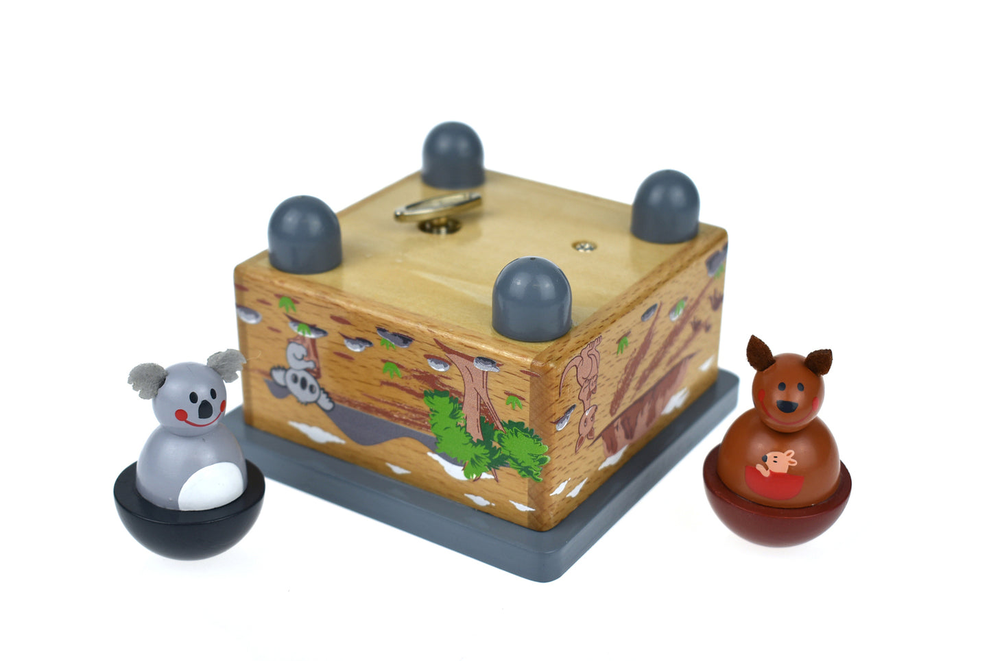 KOALA & KANGAROO WOODEN MUSIC BOX