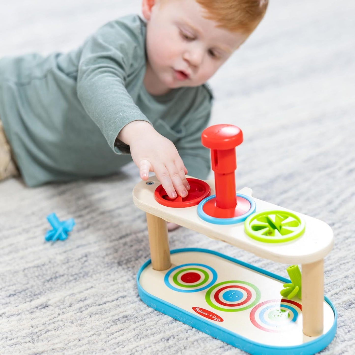 Melissa & Doug - Match & Push Spinning Tops