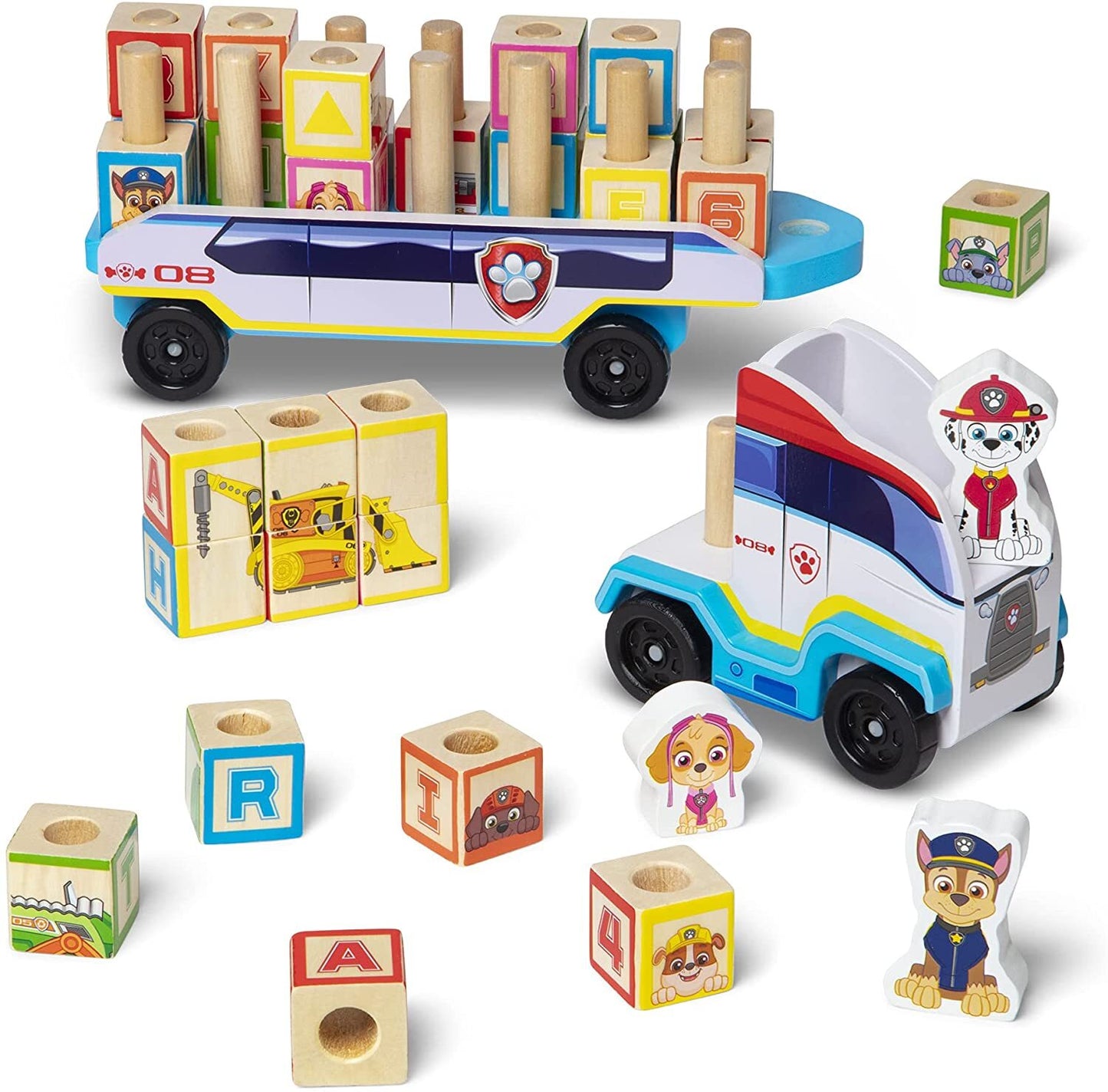 Melissa & Doug - Paw Patrol - ABC Wooden Block Truck