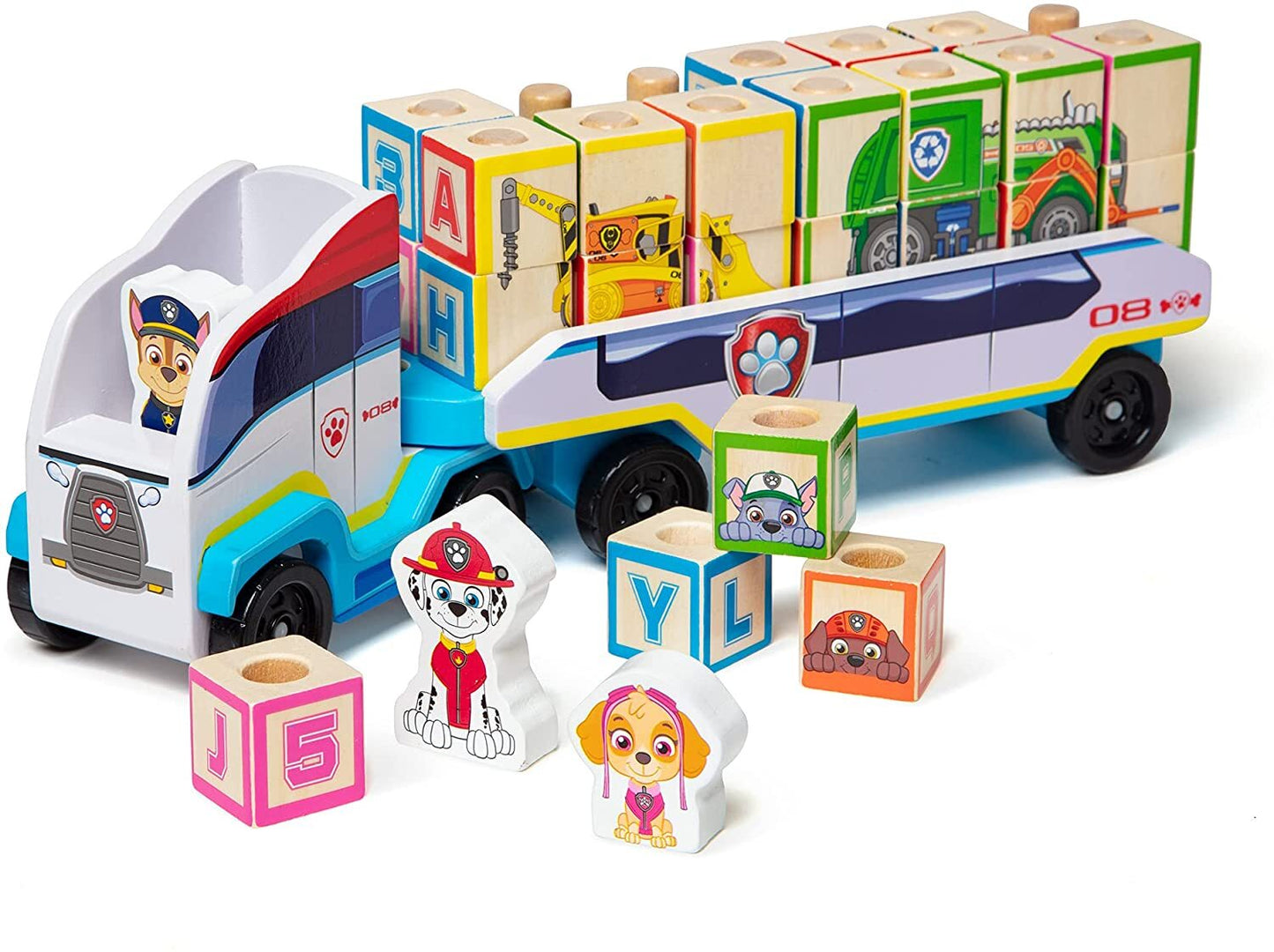 Melissa & Doug - Paw Patrol - ABC Wooden Block Truck