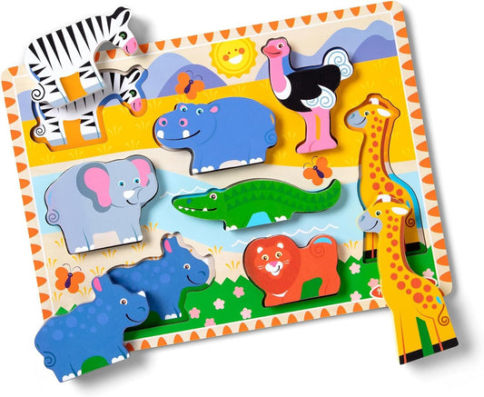 Melissa & Doug - Safari Animals Chunky Puzzle