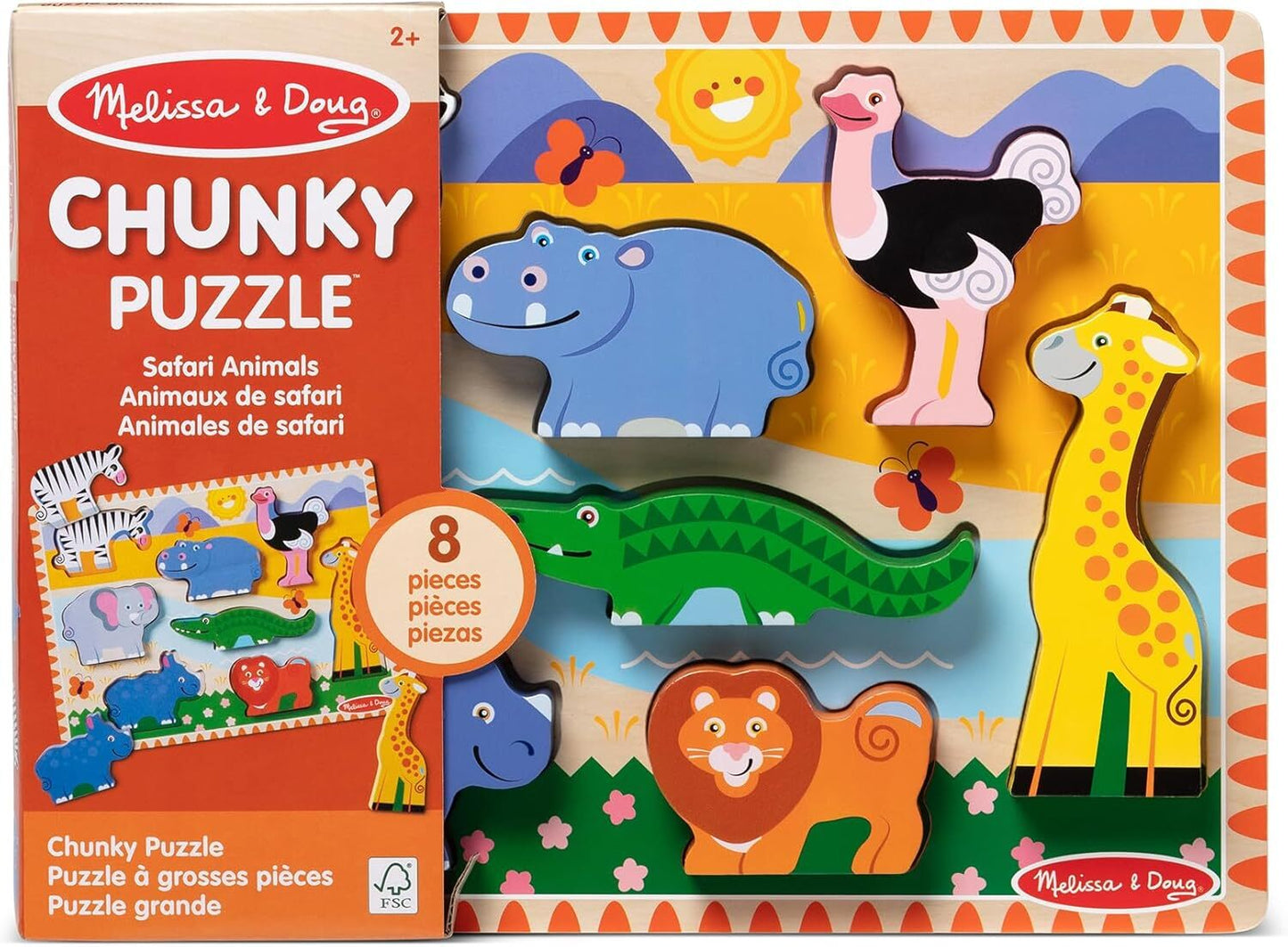 Melissa & Doug - Safari Animals Chunky Puzzle