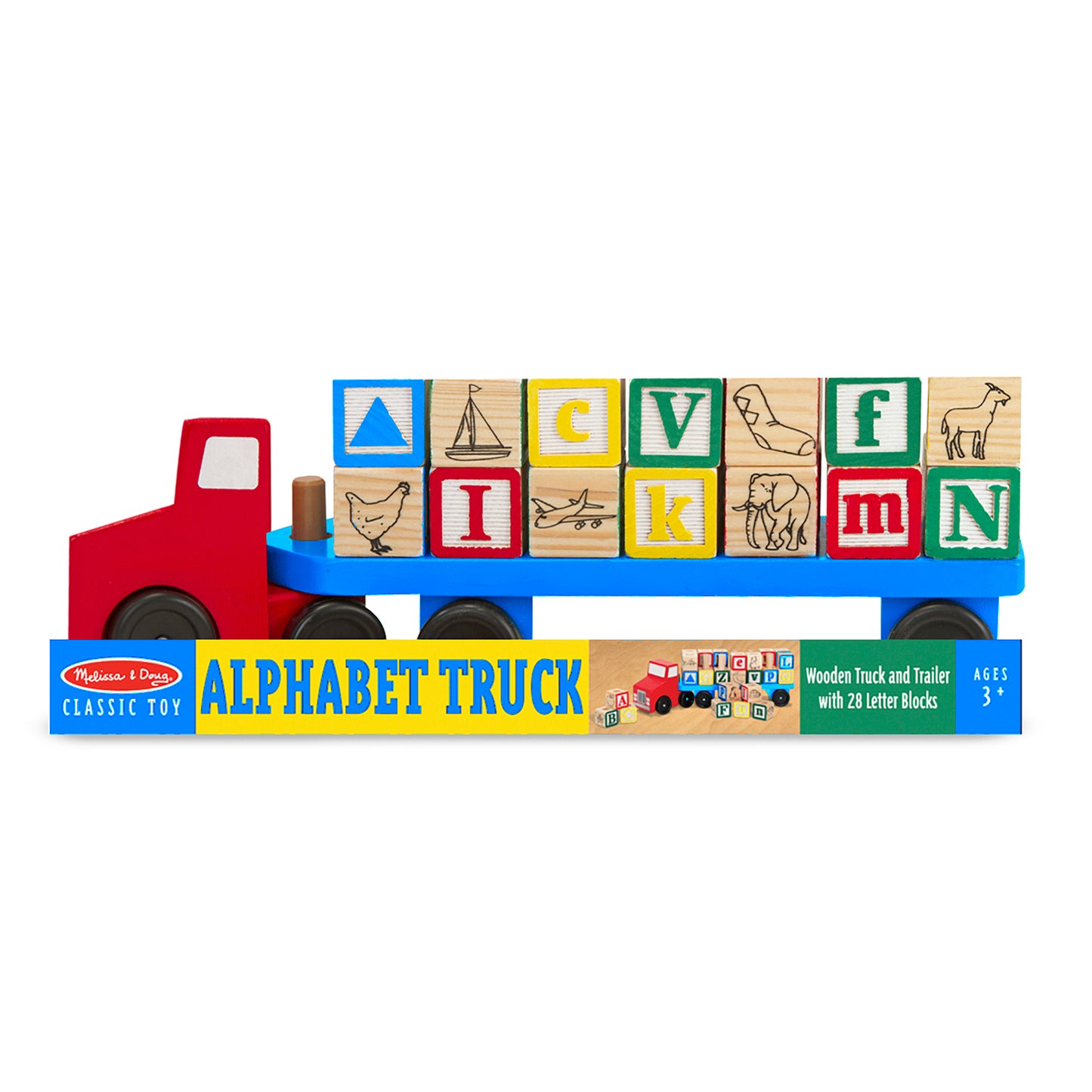 Melissa & Doug - Wooden Alphabet Block Truck