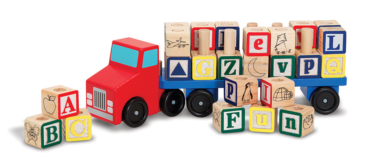 Melissa & Doug - Wooden Alphabet Block Truck