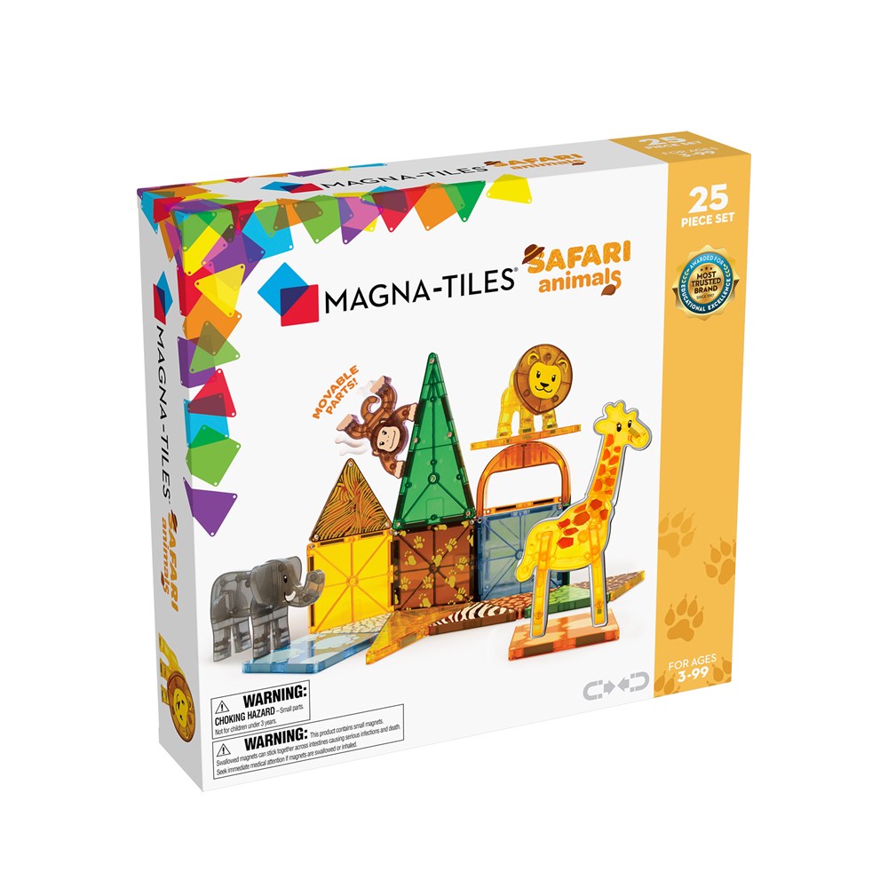 MAGNA-TILES - SAFARI ANIMALS - 25 PIECE SET