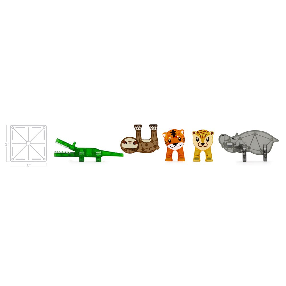 MAGNA-TILES - JUNGLE ANIMALS - 25 PIECE SET